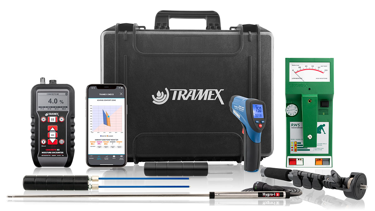Tramex MRH III Moisture Meter Home Inspection Kit – Inspector Outlet